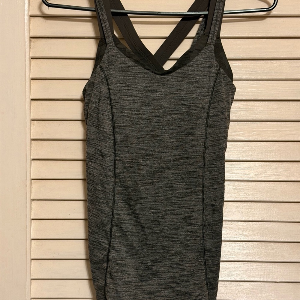 Lululemon Athletica Heathered Gray Tank Top